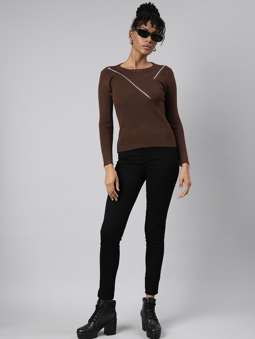 women's solid color regular top - 20928797 - Standard Image - 4