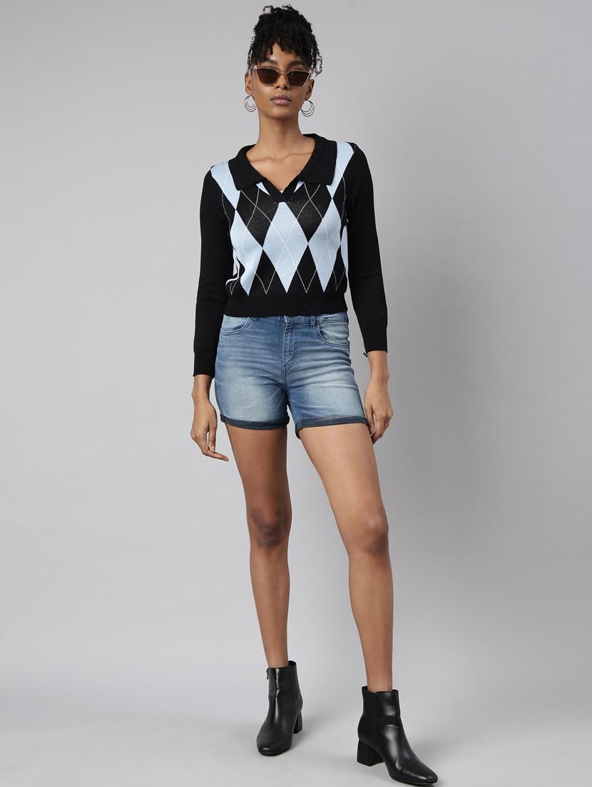women's color block regular top - 20928801 - Standard Image - 4