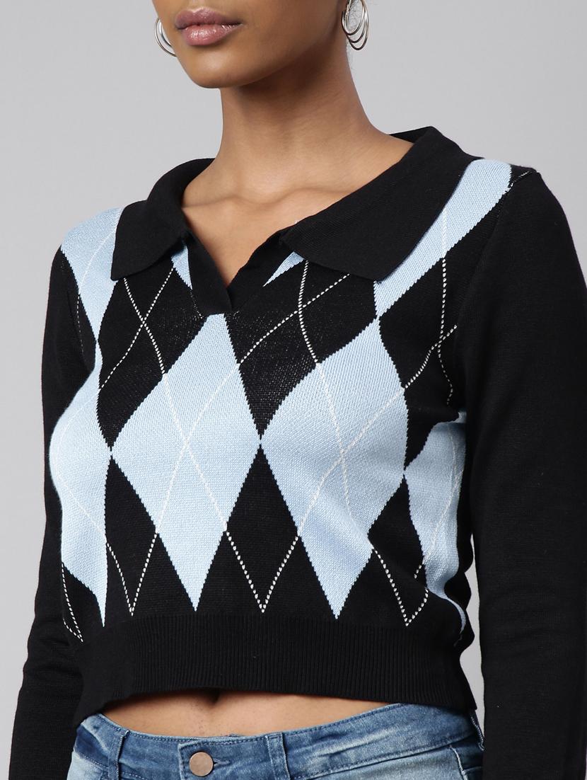 women's color block regular top - 20928801 - Standard Image - 6