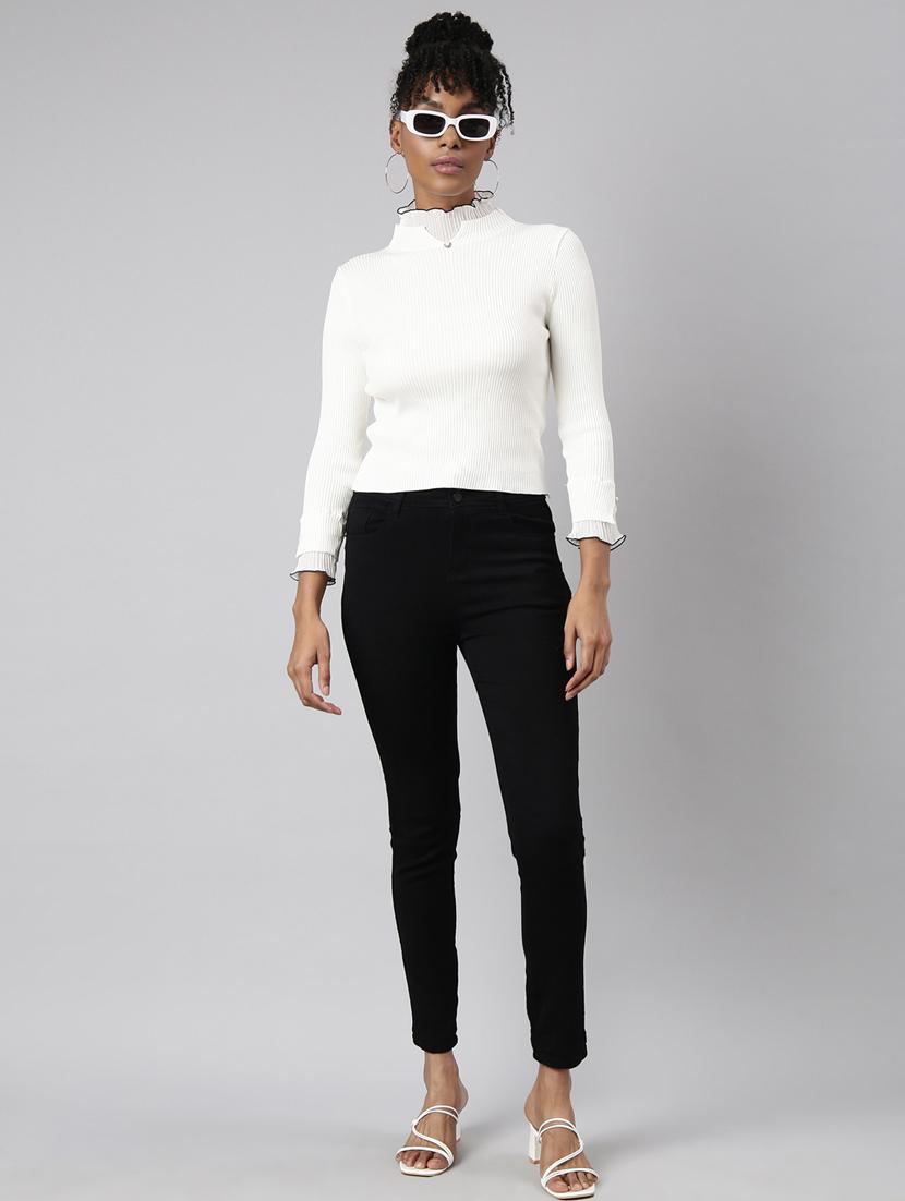 women's solid color regular top - 20928805 - Standard Image - 4