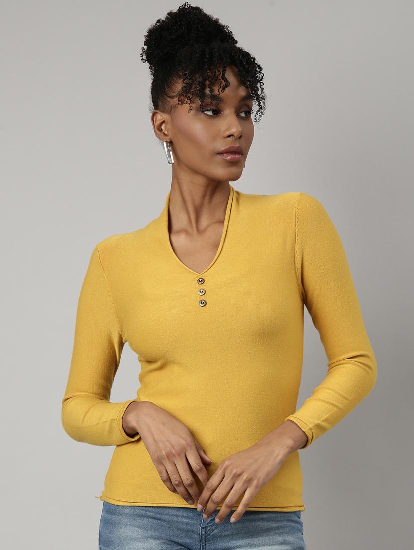 women's solid color regular top - 20928807 -  Zoom Image - 0