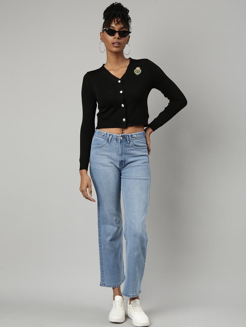 women's v-neck shirt top - 20928815 - Standard Image - 4