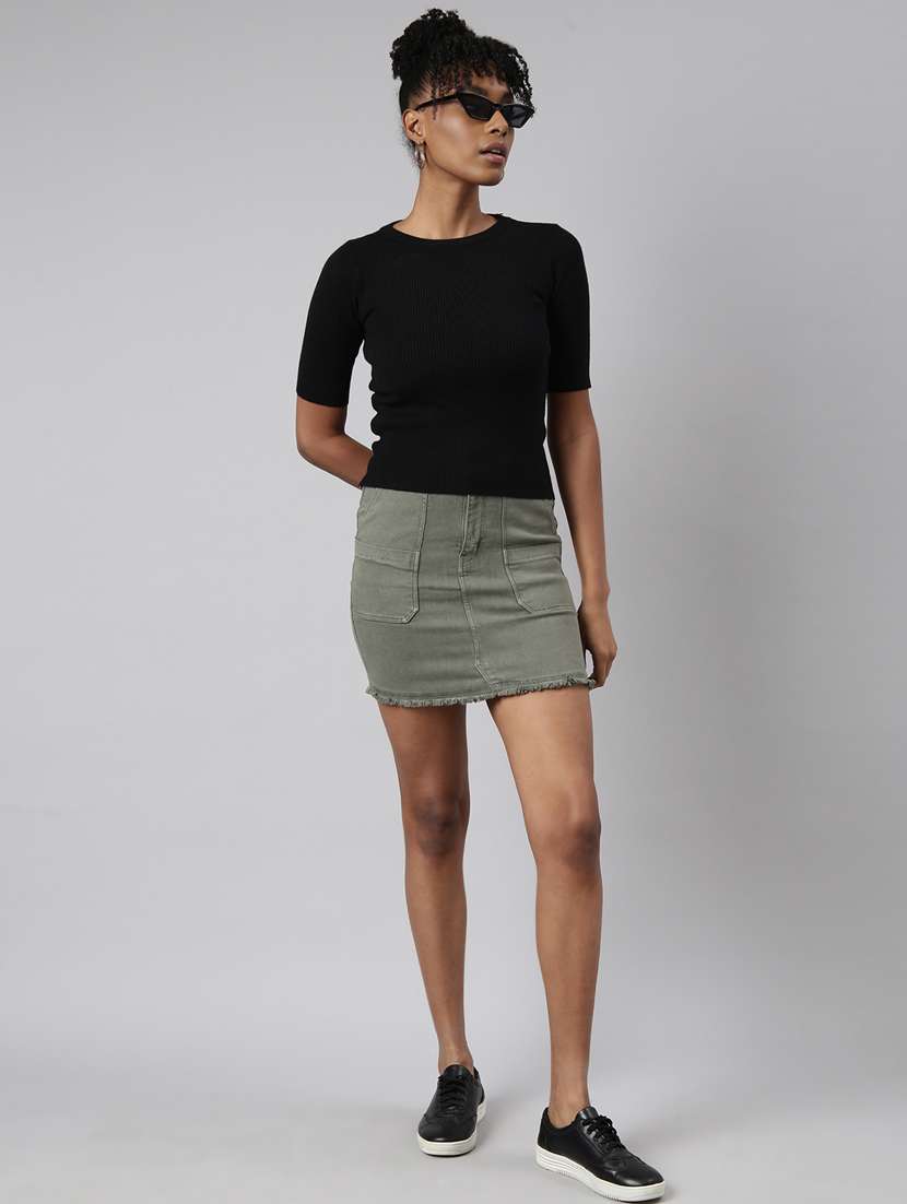 women's solid color regular top - 20928818 - Standard Image - 4