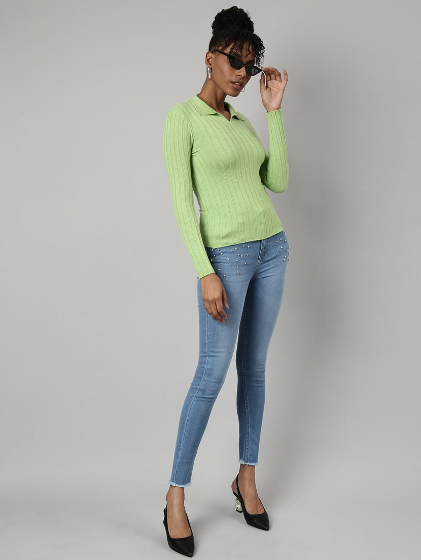 women's solid color regular top - 20928820 - Standard Image - 4
