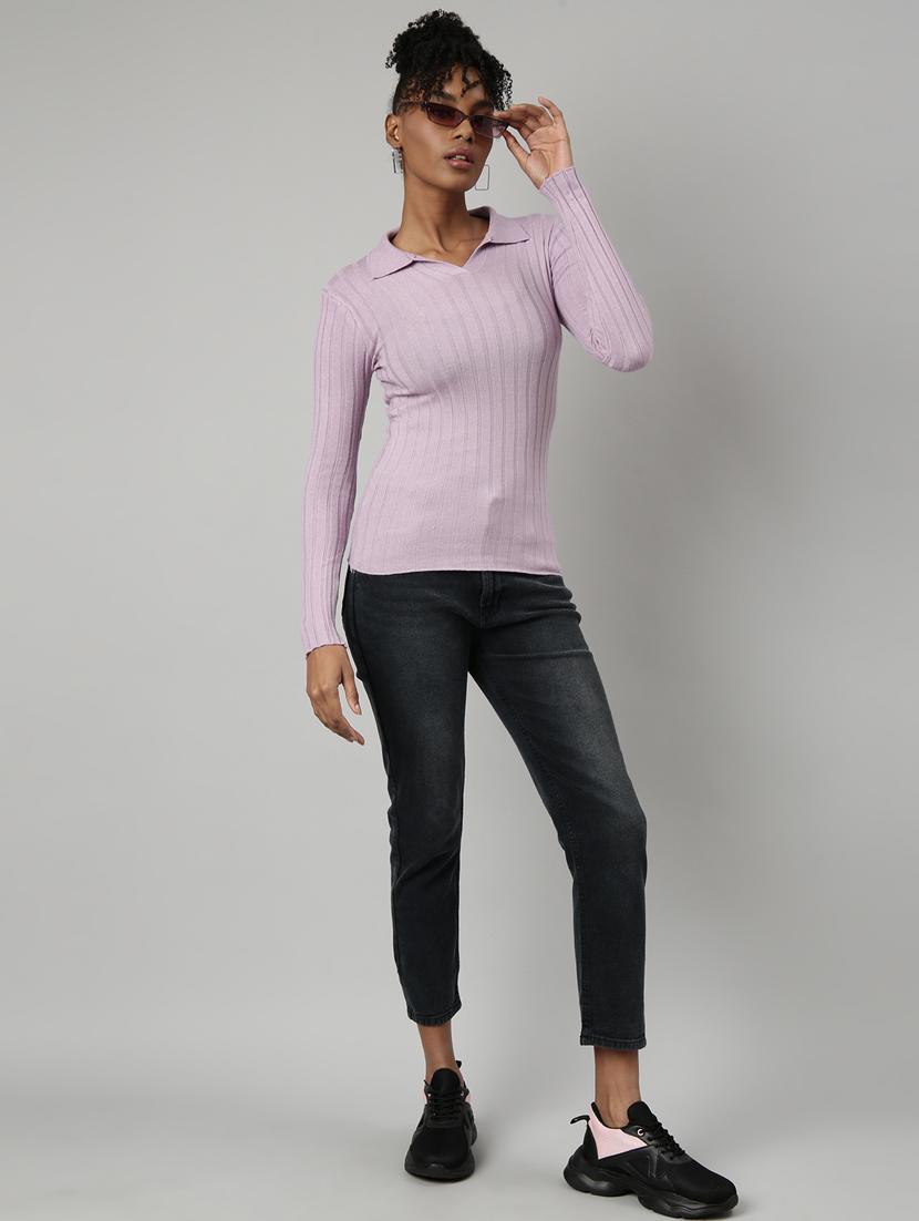 women's solid color regular top - 20928823 - Standard Image - 4