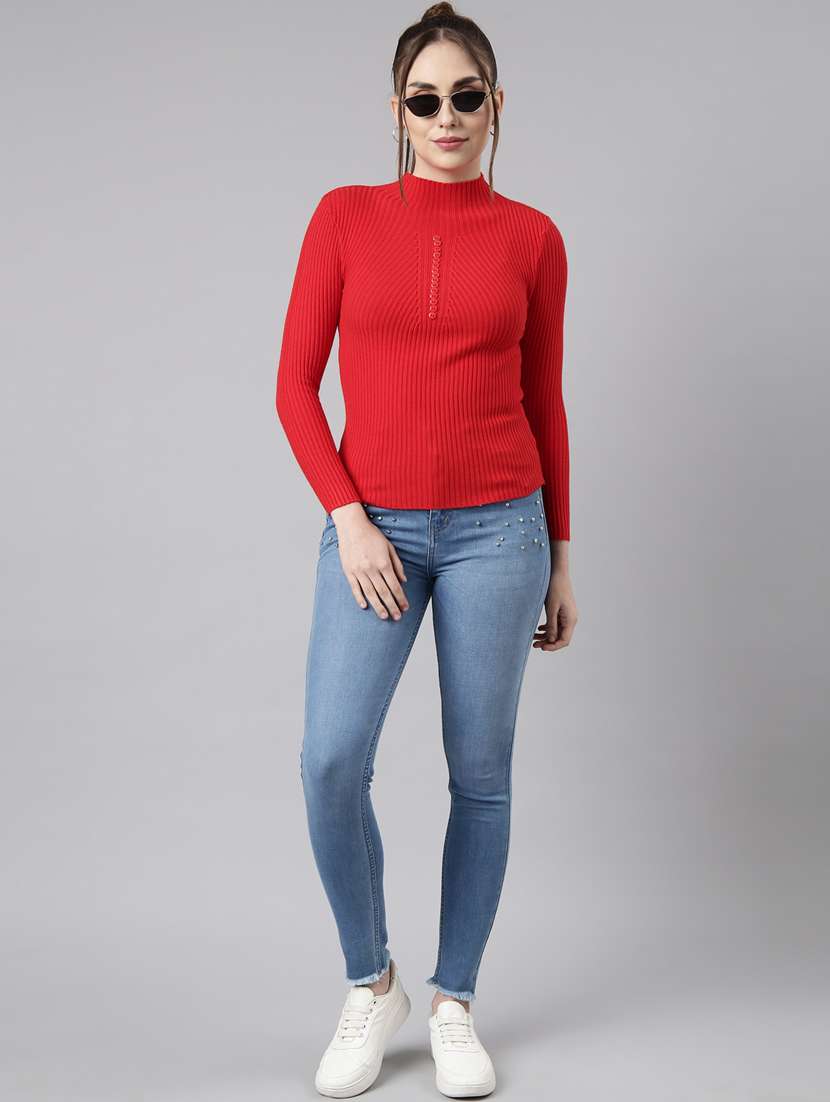 women's solid color regular top - 20928832 -  Standard Image - 4