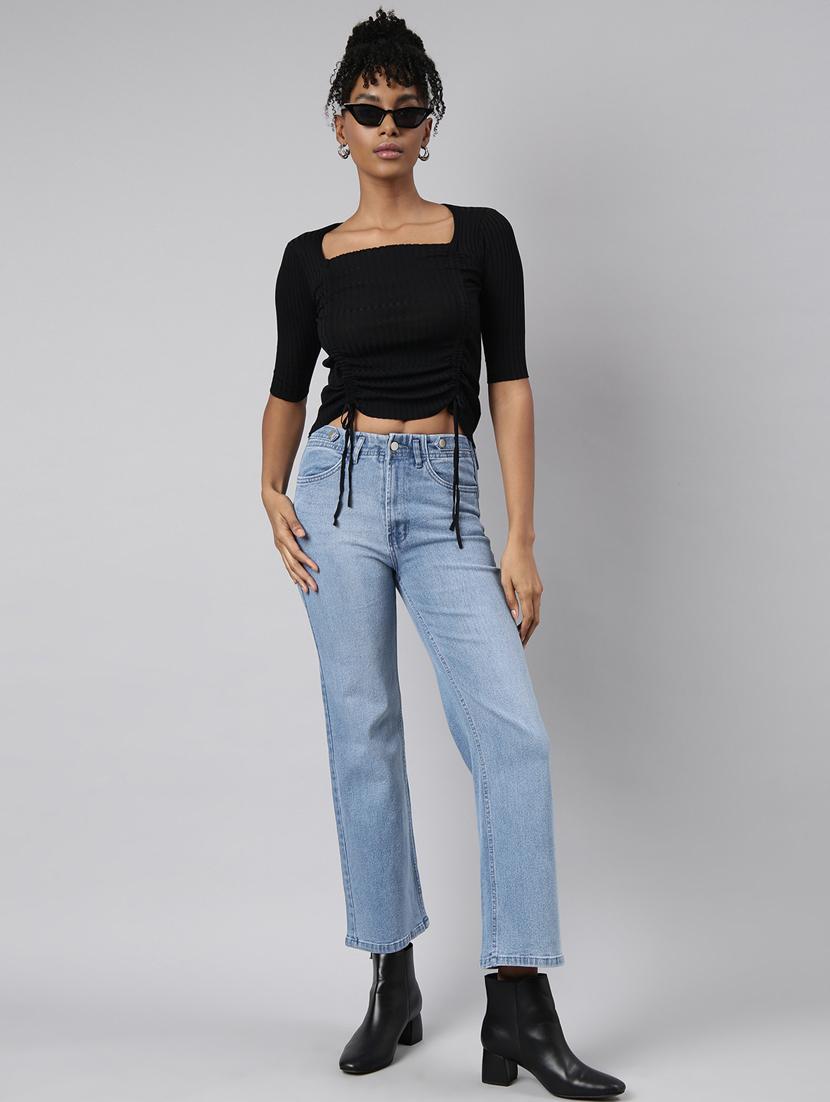 women's solid color crop top - 20928839 - Standard Image - 4