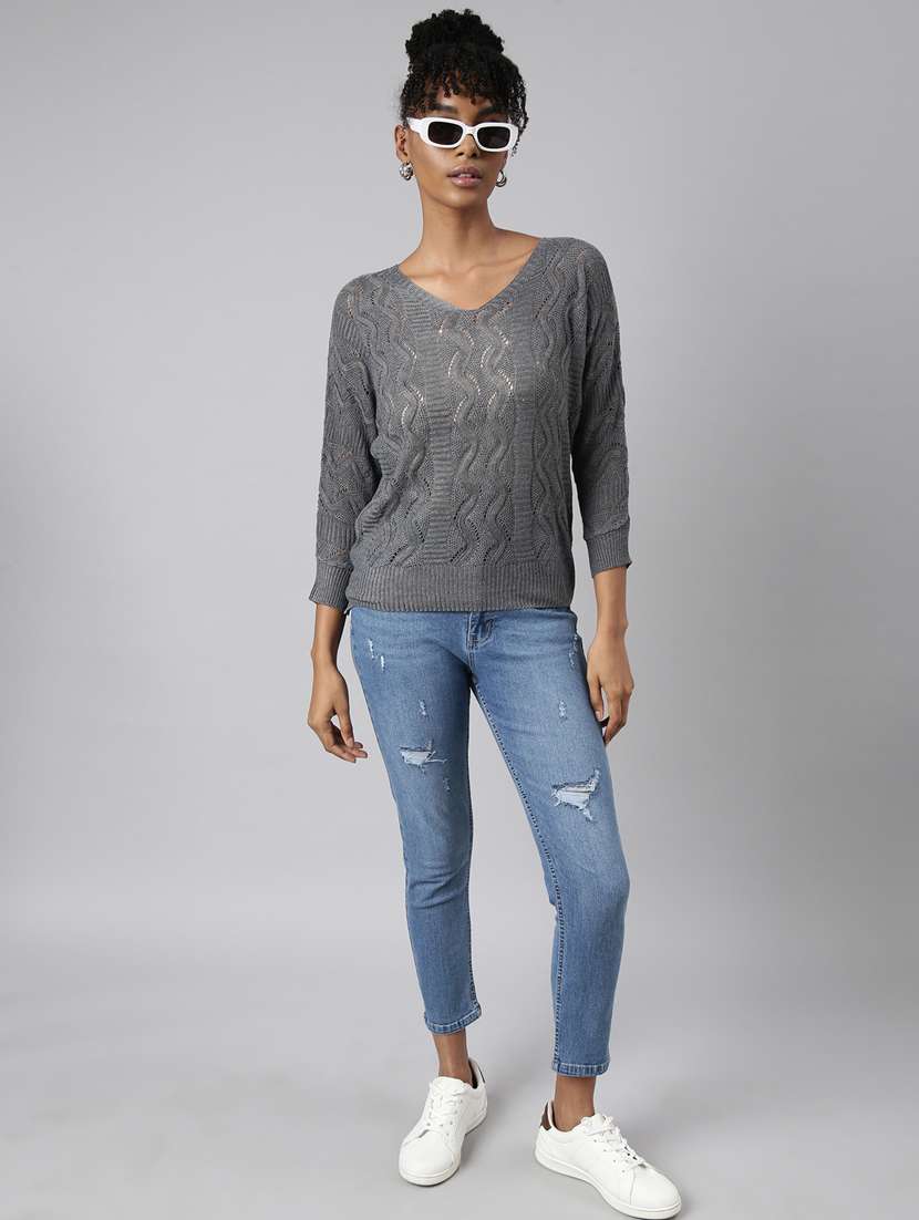 women's v-neck regular top - 20928841 -  Standard Image - 4