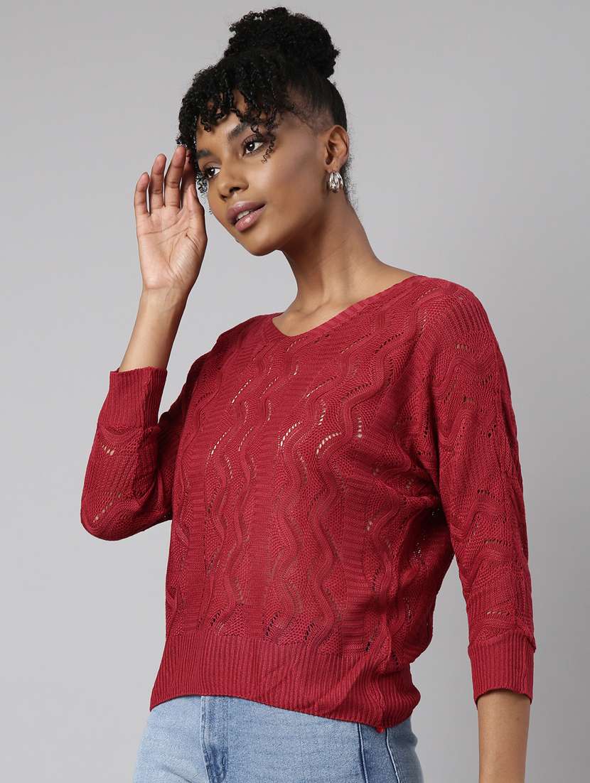 women's v-neck regular top - 20928842 - Standard Image - 1