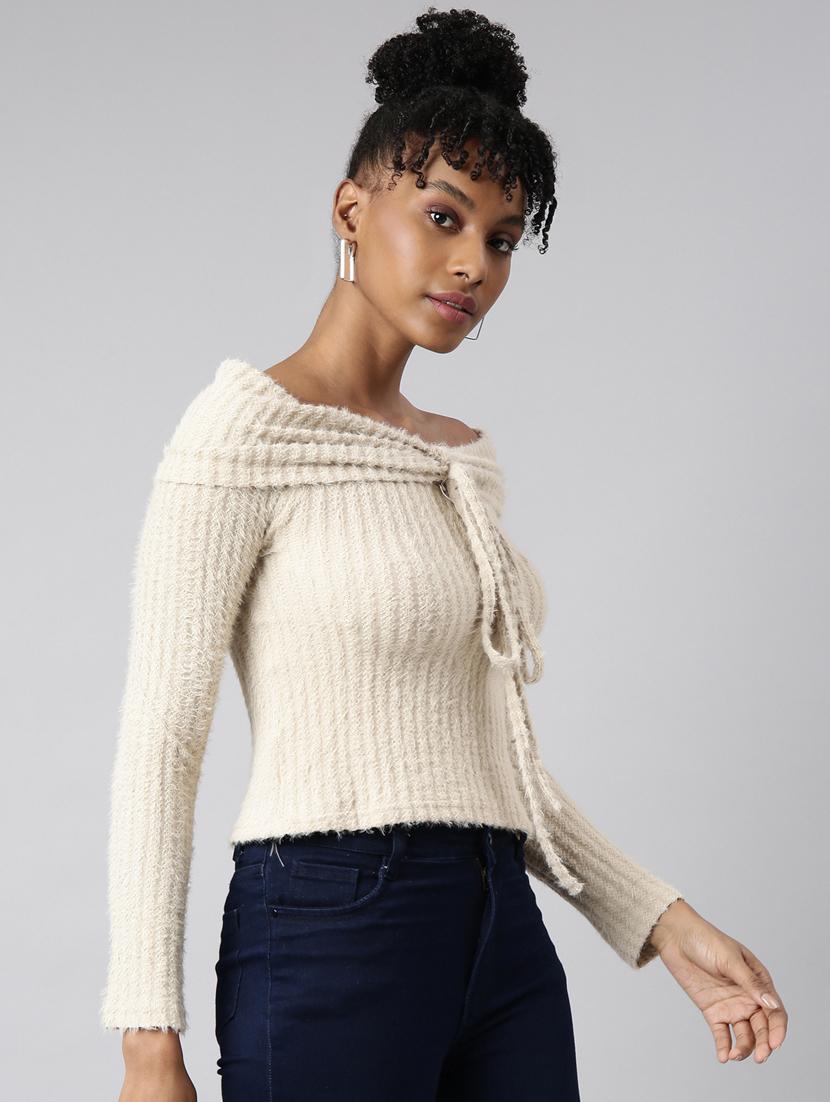 women's off shoulder regular top - 20928860 - Standard Image - 1