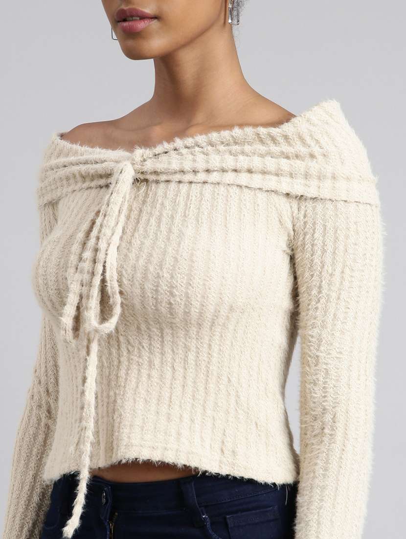 women's off shoulder regular top - 20928860 - Standard Image - 6