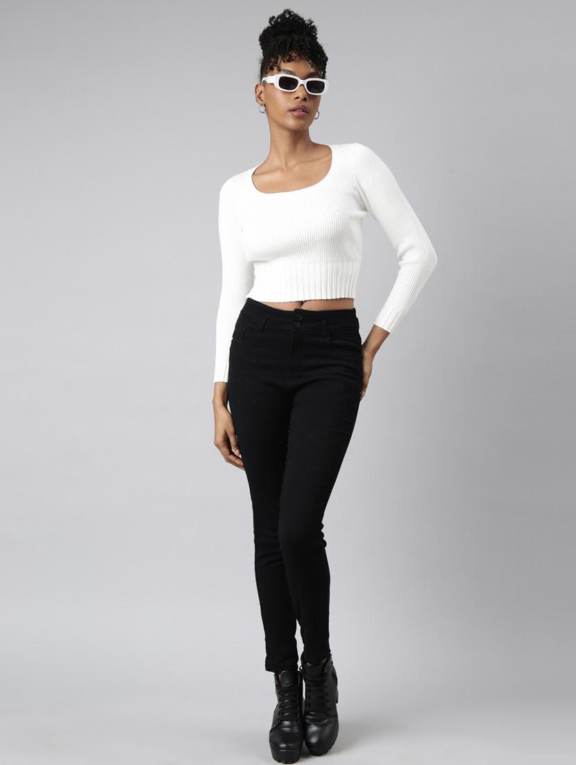 women solid long sleeves top - 20928867 - Standard Image - 4