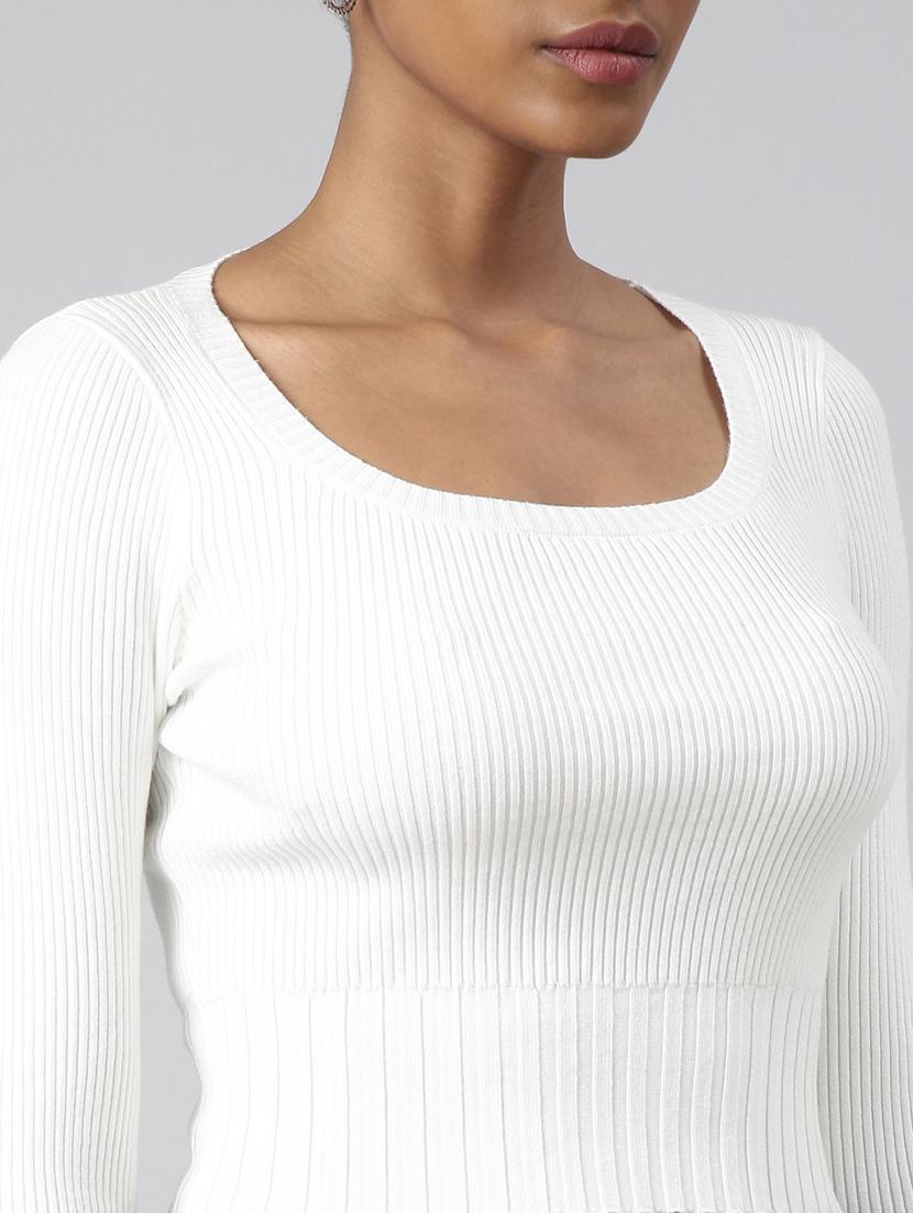 women solid long sleeves top - 20928867 - Standard Image - 6