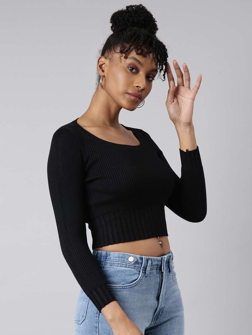 women solid color regular top - 20928868 -  Standard Image - 1