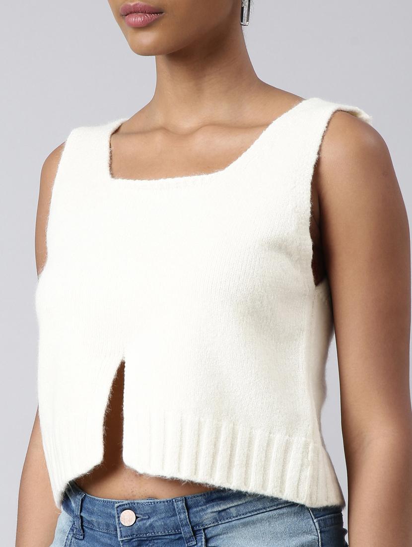 women solid sleeeveless casual top - 20928873 - Standard Image - 6