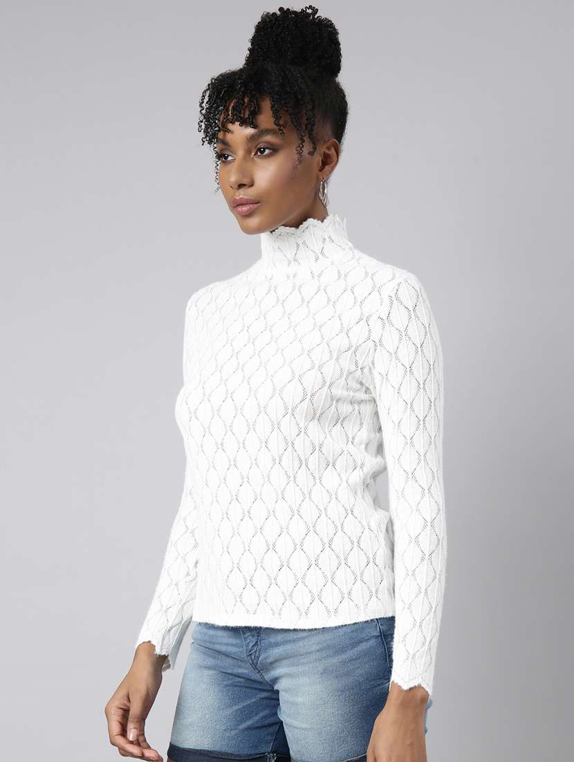 women high neck regular top - 20928875 -  Standard Image - 1