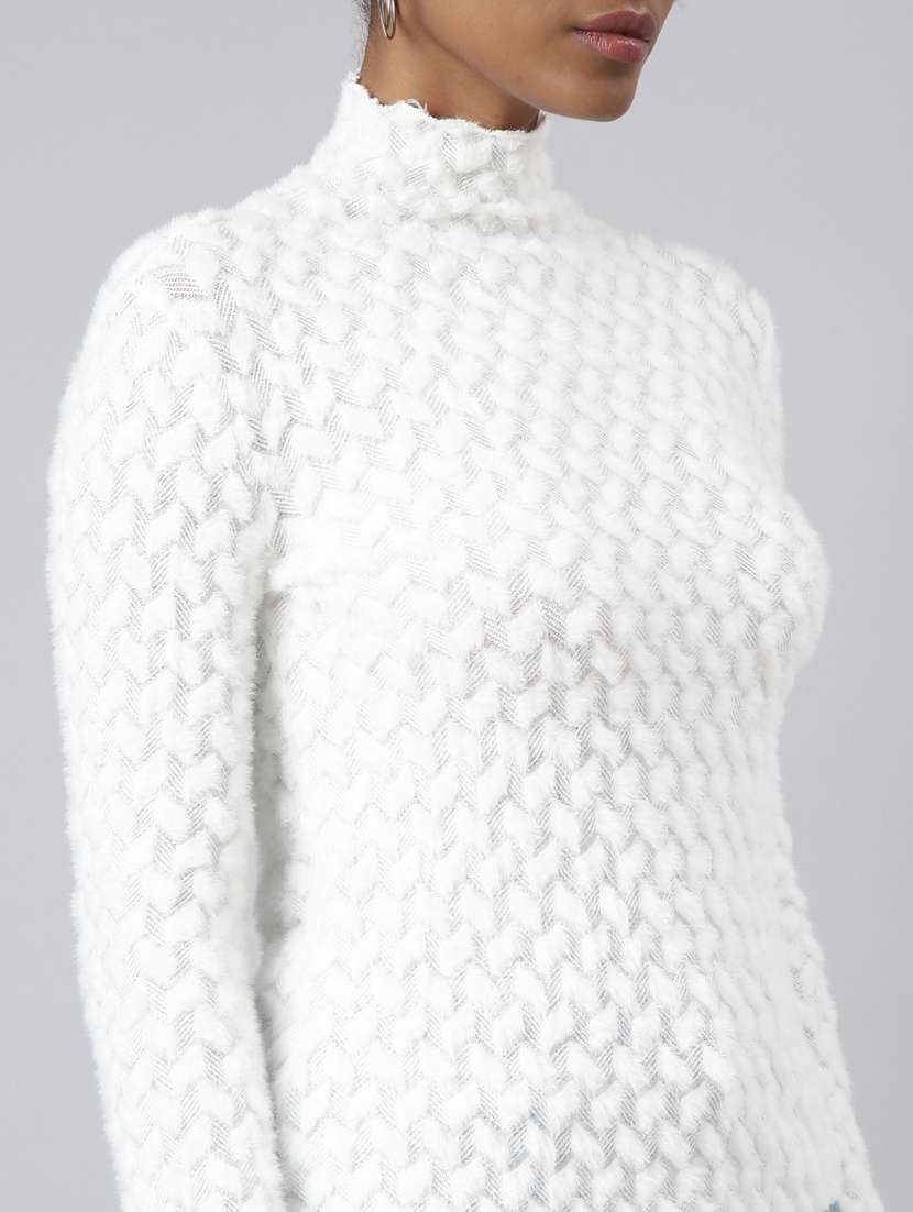 women high neck regular top - 20928876 - Standard Image - 6