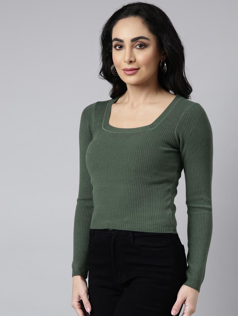 women solid color straight top - 20928880 - Standard Image - 1