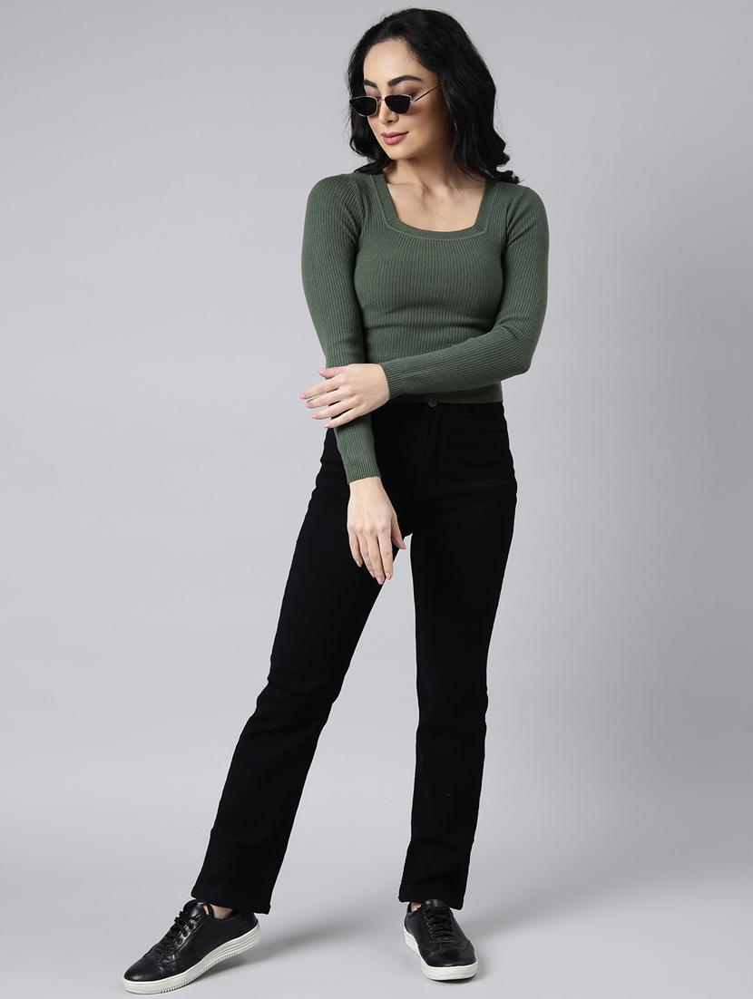 women solid color straight top - 20928880 - Standard Image - 4