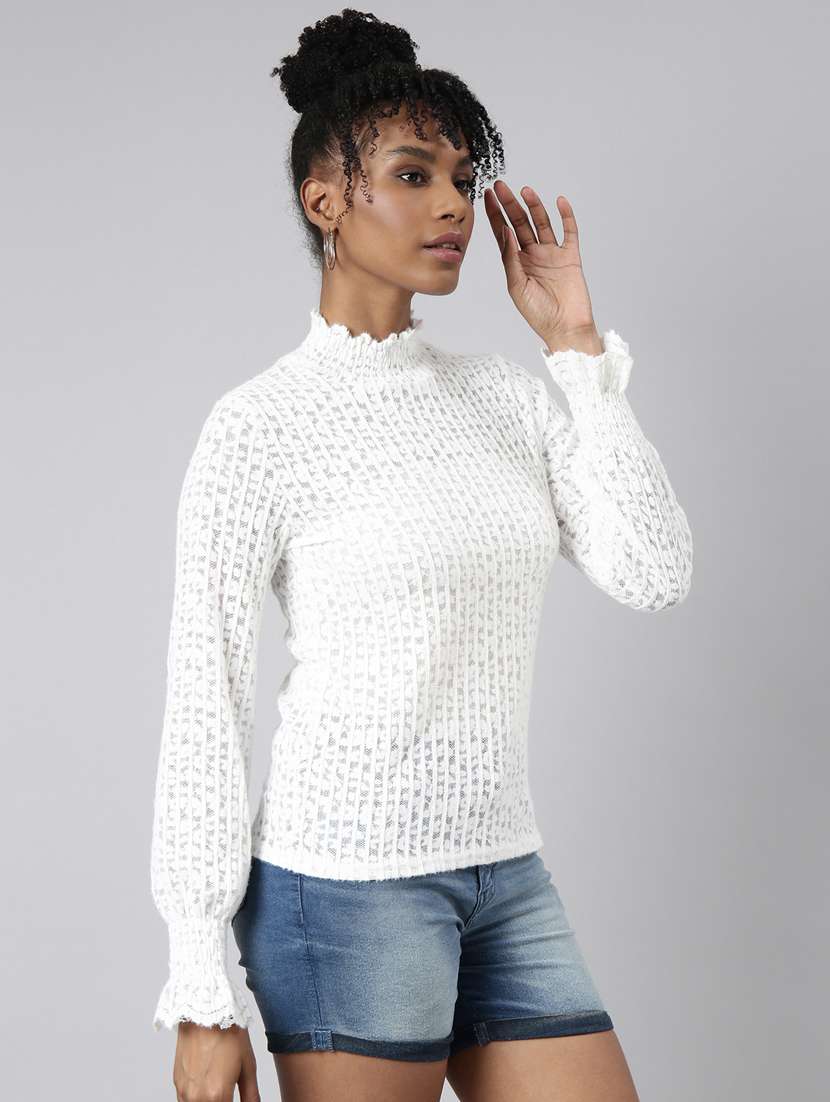 women mock neck straight top - 20928887 -  Standard Image - 1