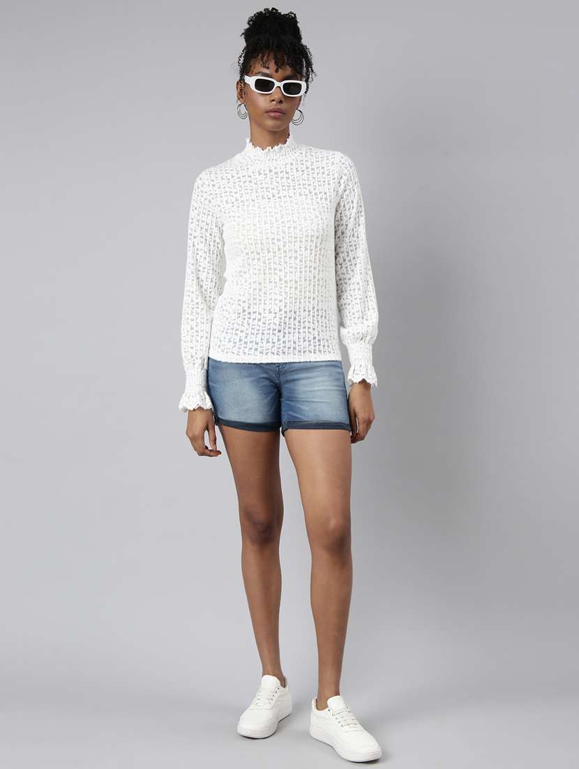 women mock neck straight top - 20928887 -  Standard Image - 4