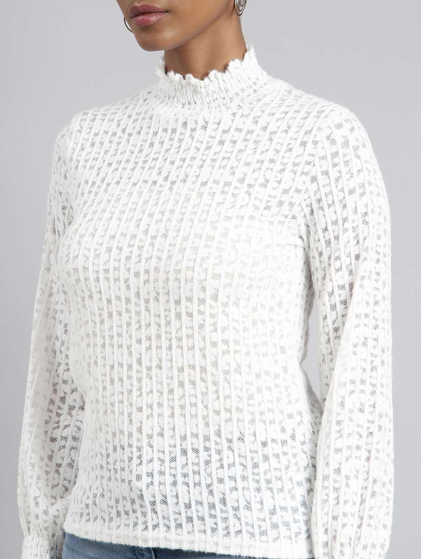 women mock neck straight top - 20928887 -  Standard Image - 6