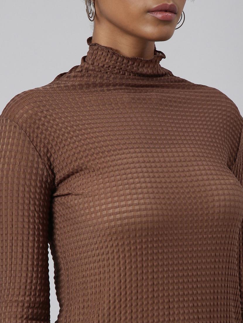 women high neck straight top - 20928889 - Standard Image - 6