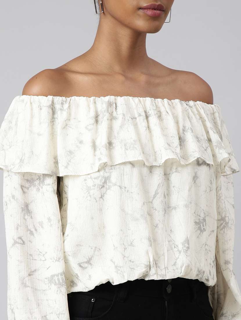 women abstract printed blouson top - 20928896 -  Standard Image - 6