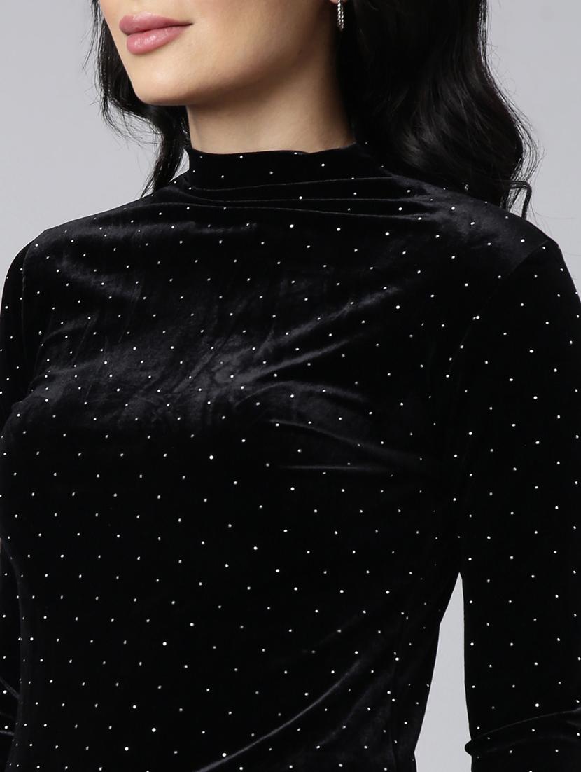 women solid color turtle neck top - 20928897 - Standard Image - 6