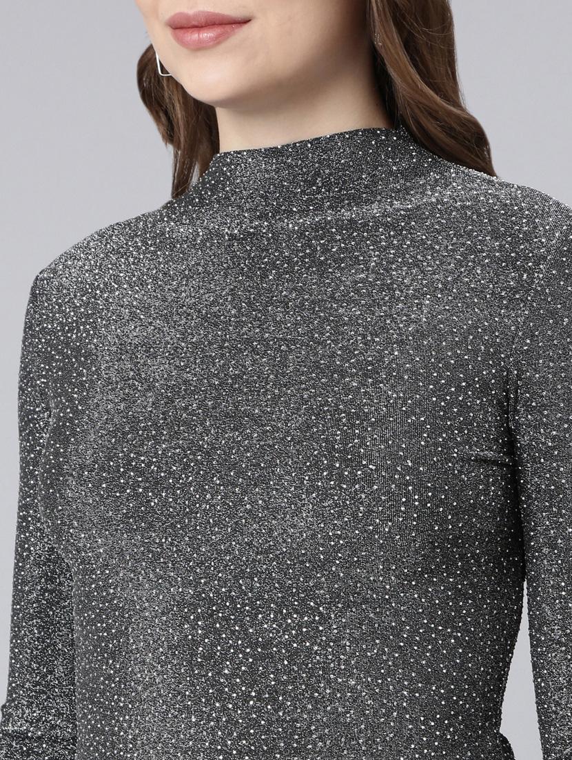 women self designed mock neck top - 20928915 - Standard Image - 6
