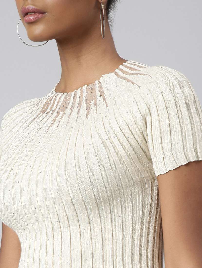 women neck embellished top - 20928920 -  Standard Image - 6