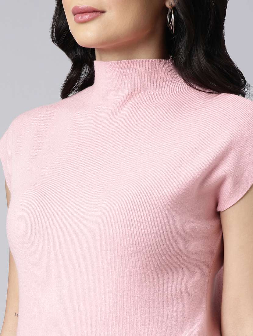 solid pink regular top - 20928955 -  Standard Image - 6
