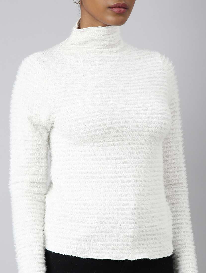 women self designed mock neck pullover - 20928993 -  Standard Image - 6