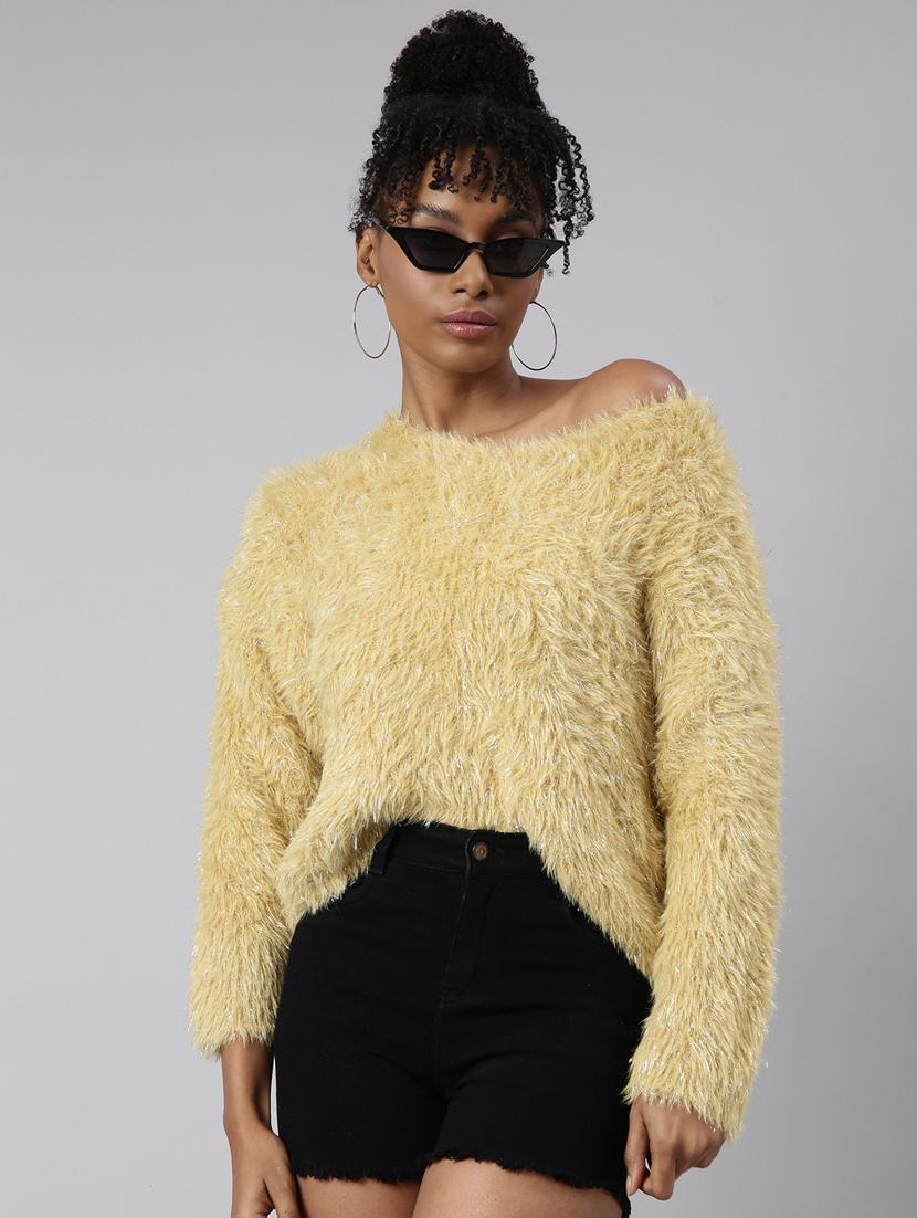 women self designed round neck pullover - 20928996 -  Zoom Image - 0