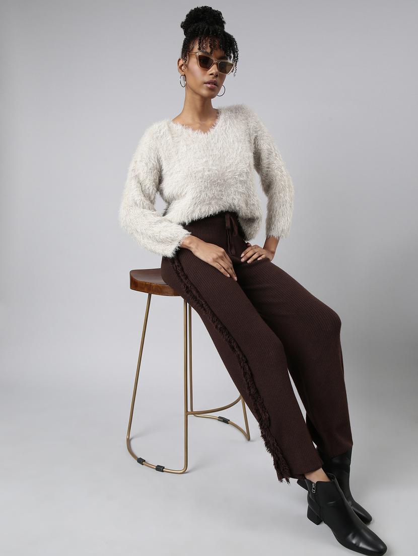 women self designed long sleeves pullover - 20929005 - Standard Image - 4