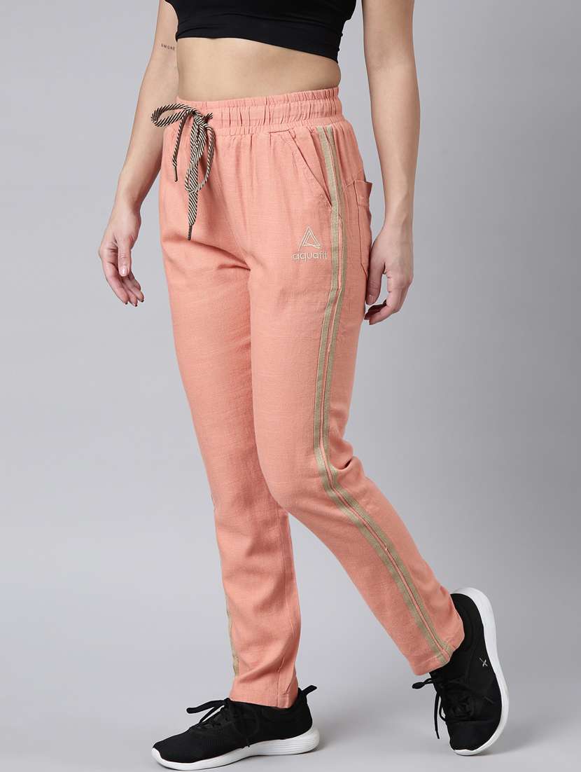 orange cotton blend track pant - 20929035 -  Standard Image - 1