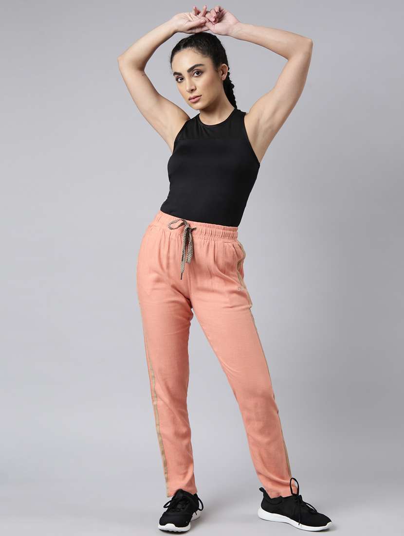 orange cotton blend track pant - 20929035 -  Standard Image - 4
