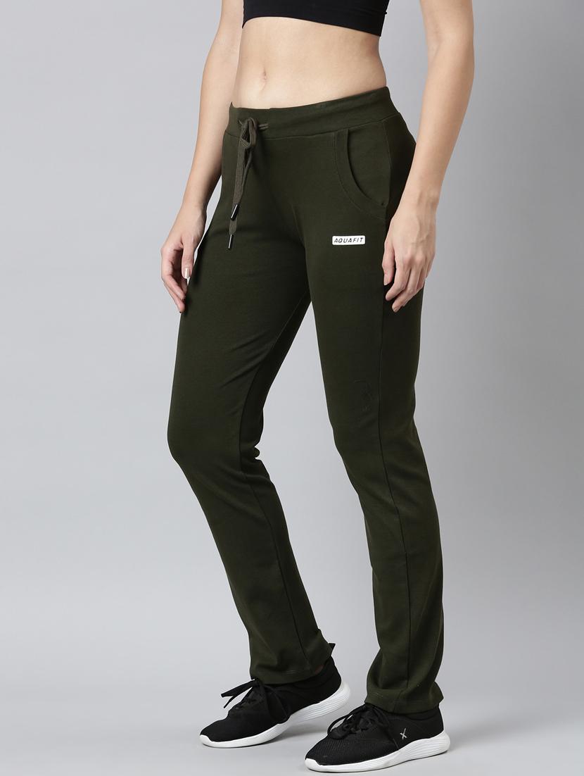 olive cotton blend track pant - 20929056 -  Standard Image - 1