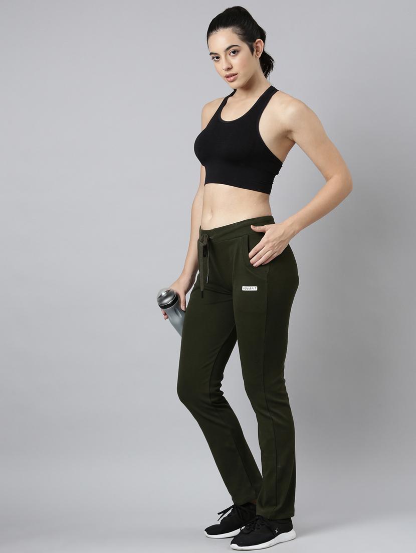 olive cotton blend track pant - 20929056 - Standard Image - 4