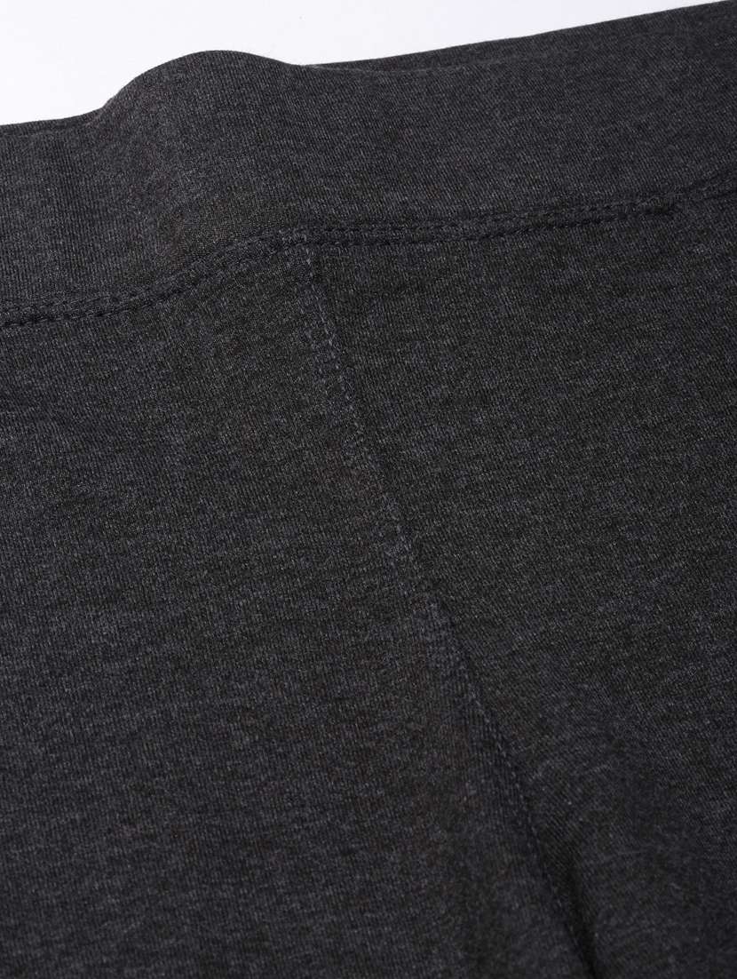 Grey Cotton Blend Track Pant - 20929063 -  Standard Image - 6