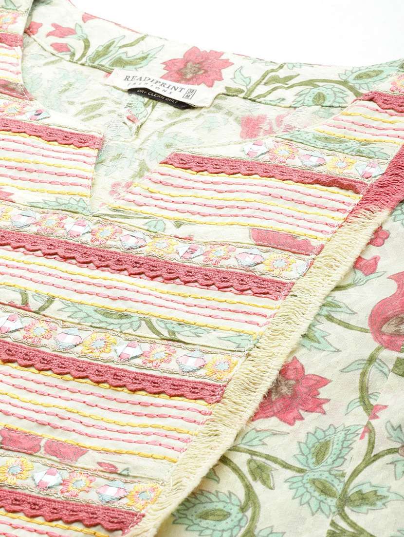 women three quarter sleeve kurta pant with dupatta set - 20929068 -  Standard Image - 4