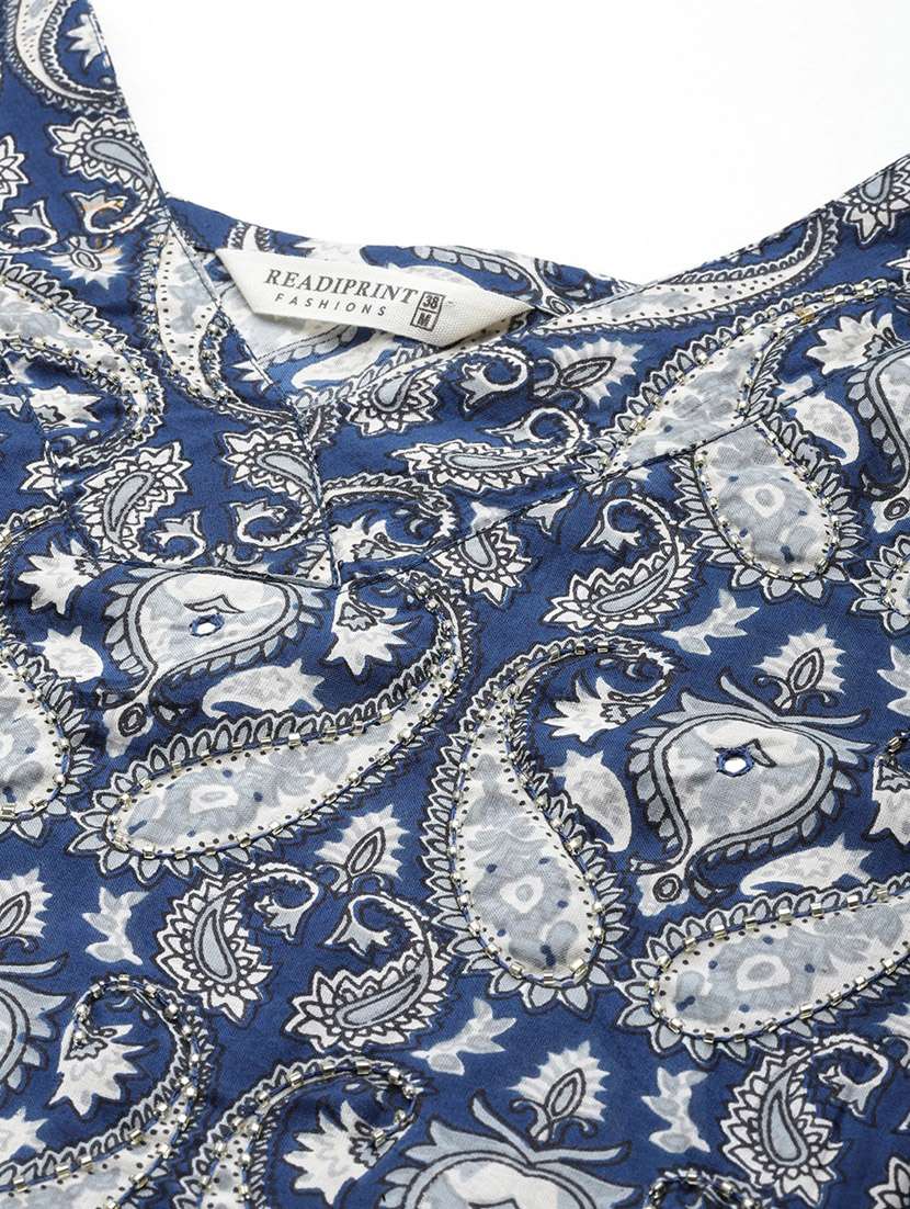 women three quarter sleeve kurta pant with dupatta set - 20929124 -  Standard Image - 4