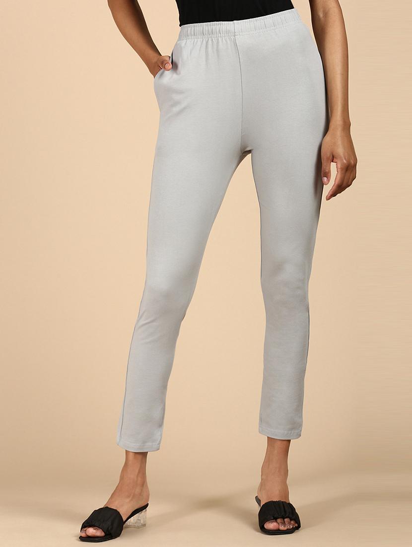 women mid-rise solid ankle length cigarette pants - 20929193 - Zoom Image - 0