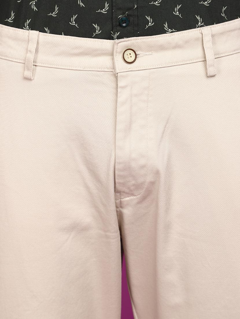 cream cotton chinos casual trousers - 20929294 - Standard Image - 4