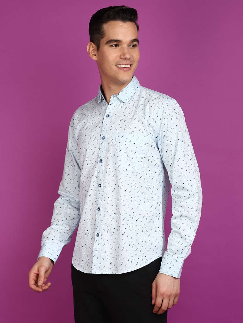 men printed long sleeve casual shirt - 20929306 -  Standard Image - 1