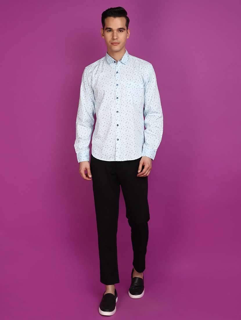 men printed long sleeve casual shirt - 20929306 -  Standard Image - 4