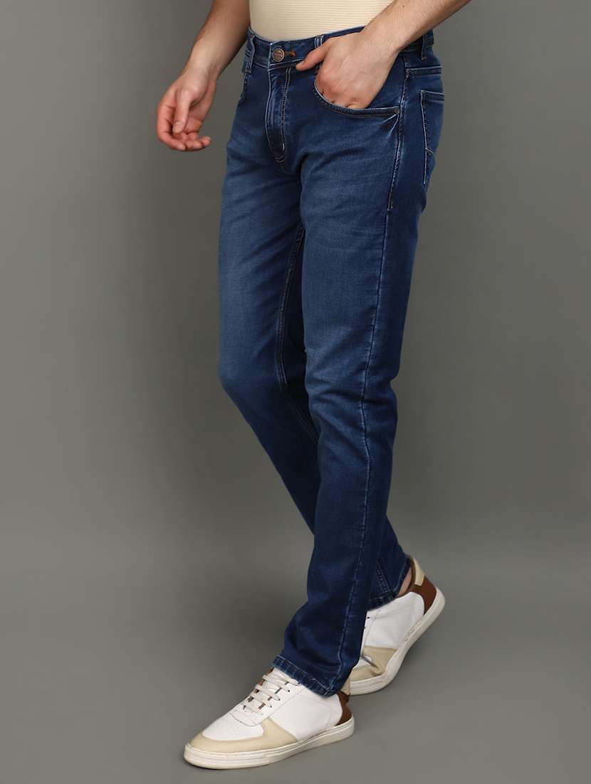 men mid rise washed denim jeans - 20929336 -  Standard Image - 1
