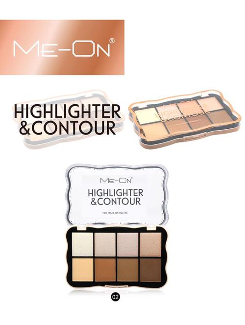 me-on highlighter and contour pro makeup palette shade#2 - 20929377 - Standard Image - 0