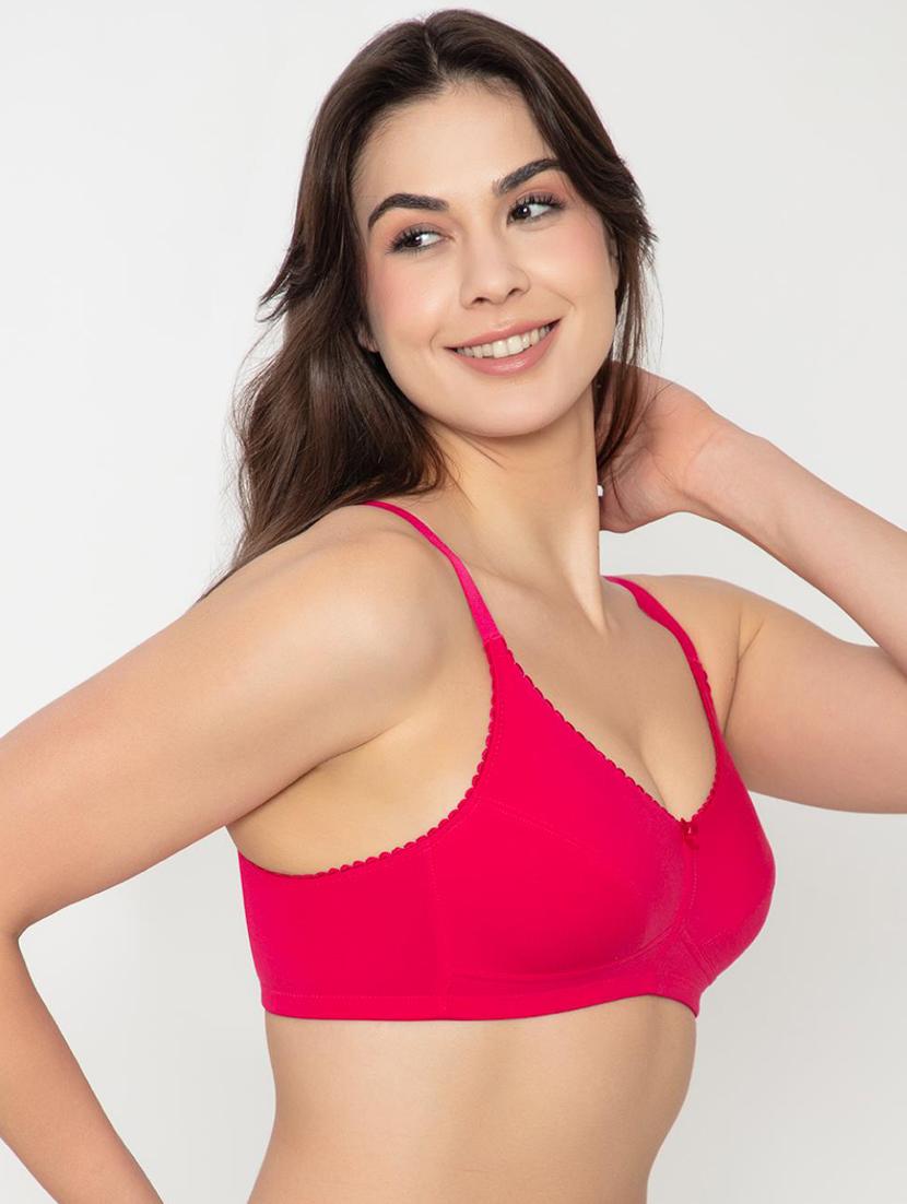 pink lycra regular bra - 20929456 - Standard Image - 1