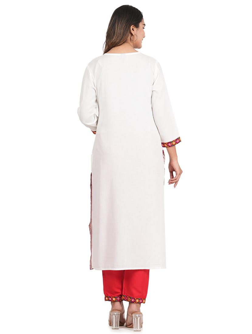 women three quarter sleeve suit set - 20929497 - Standard Image - 4